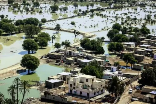 پایش سیلاب های جنوب کشور با تصاویر ماهواره ای